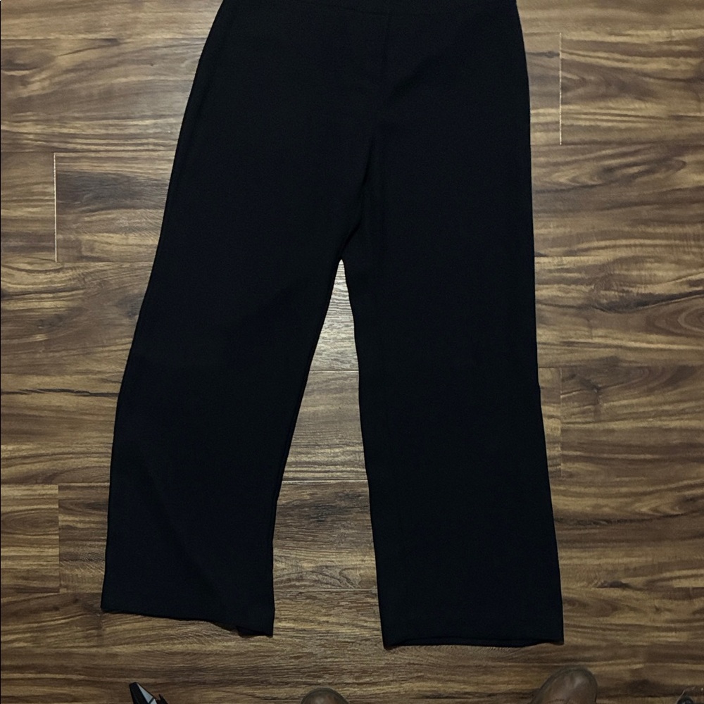 Alfani Black Wide-Leg Dress Pants